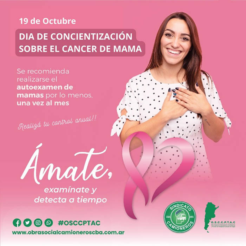 Concientizamos sobre el cáncer de mama / Sindicato de Camioneros de Córdoba
