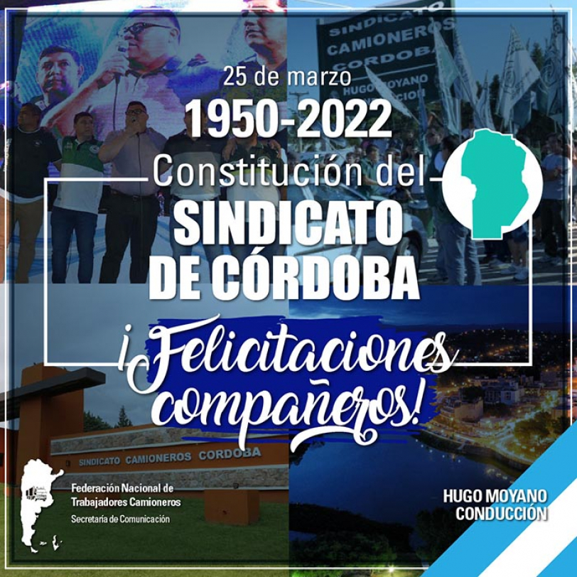 1950- 2022 Fundación del Sindicato de Córdoba