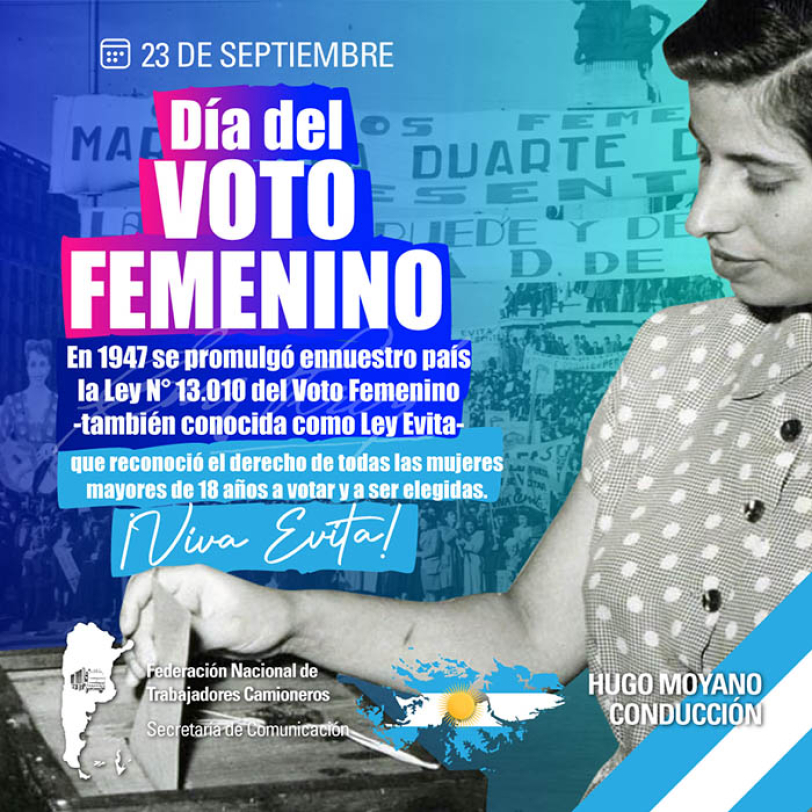 23 de septiembre - Día del voto Femenino