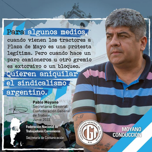 &quot;Quieren aniquilar el sindicalismo argentino&quot;