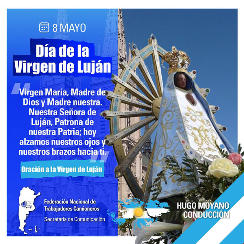 8 de mayo Día de la Virgen de Luján