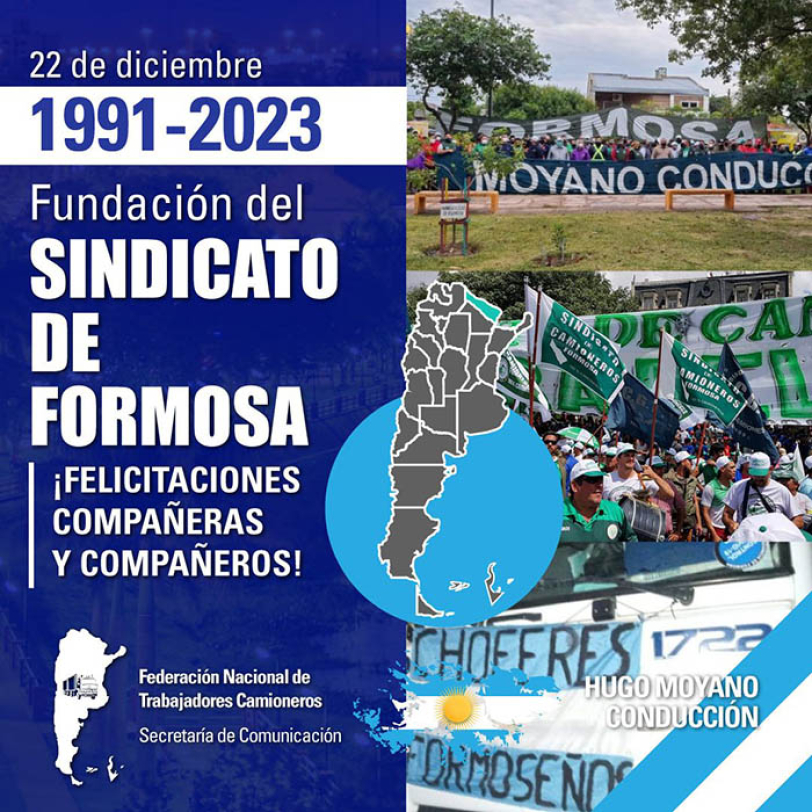 1991- 2023 Fundación del Sindicato de Formosa