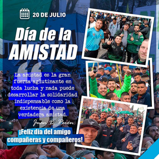 20 de julio Día de la amistad