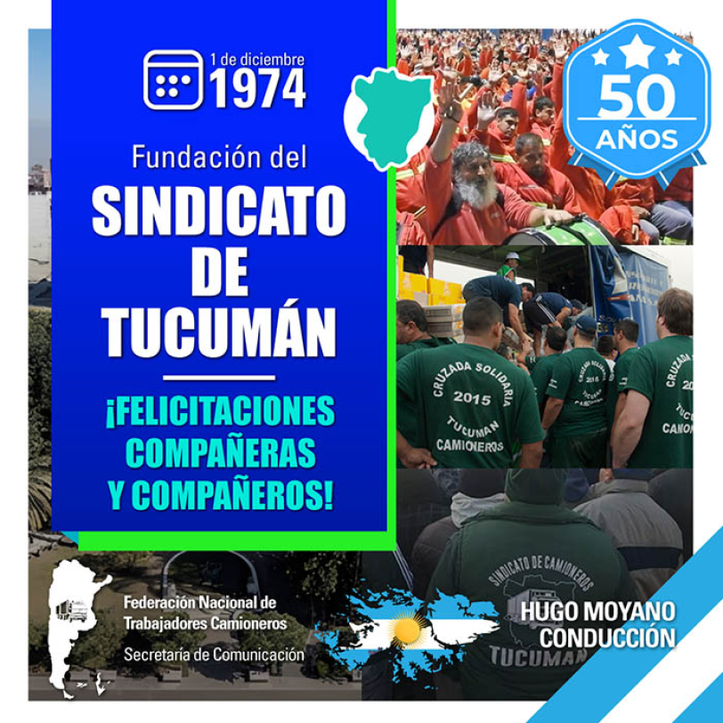 1 de diciembre 1974 Fundación del Sindicato de Tucumán