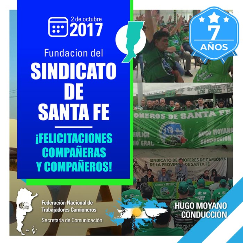 2 de octubre 2017  - Fundación del Sindicato de Santa Fe