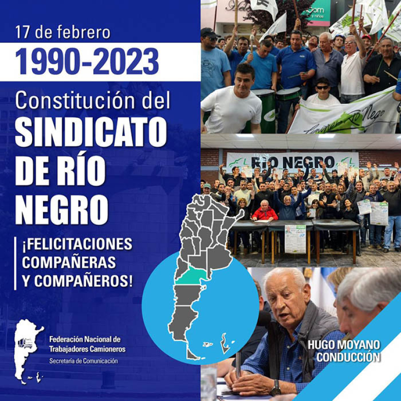 1990- 2023 Fundación del Sindicato de Río Negro