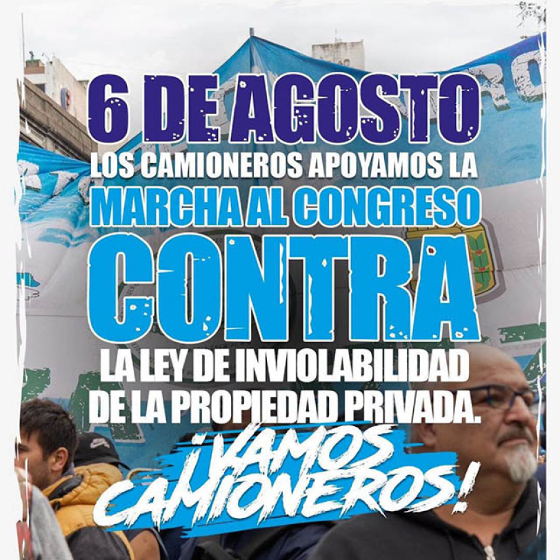 Marcha al Congreso contra la Ley de Inviolabilidad de la Propiedad Privada