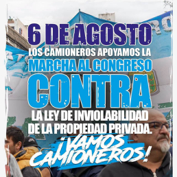 Marcha al Congreso contra la Ley de Inviolabilidad de la Propiedad Privada