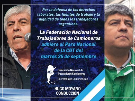 25 de septiembre Paro Nacional CGT