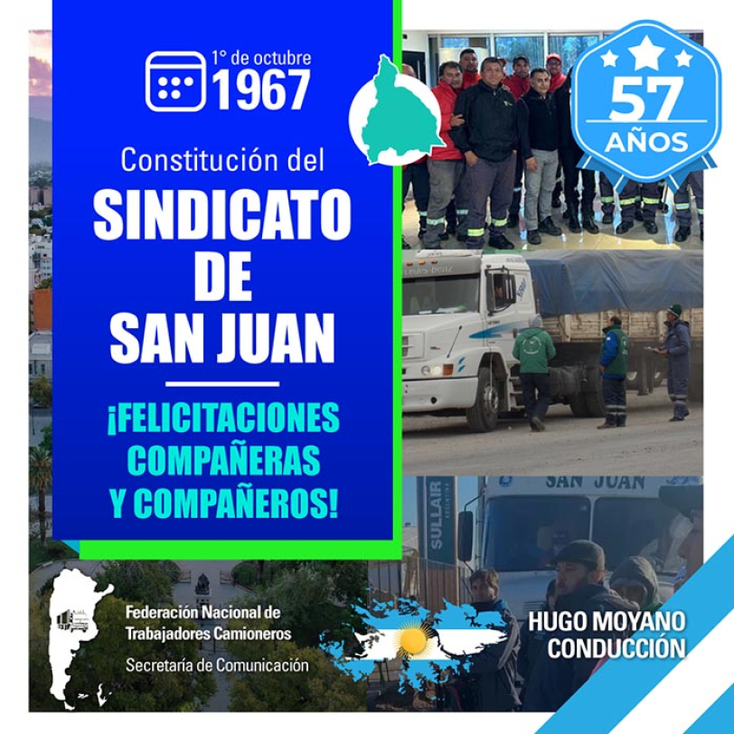 1 de octubre 2017  - Fundación del Sindicato de San Juan