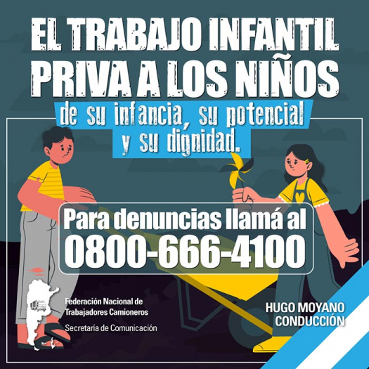 ¡Basta de trabajo infantil!