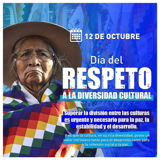 12 de octubre Día del Respeto a la Diversidad Cultural