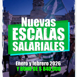 Nueva Escala Salarial Enero y Febrero 2026