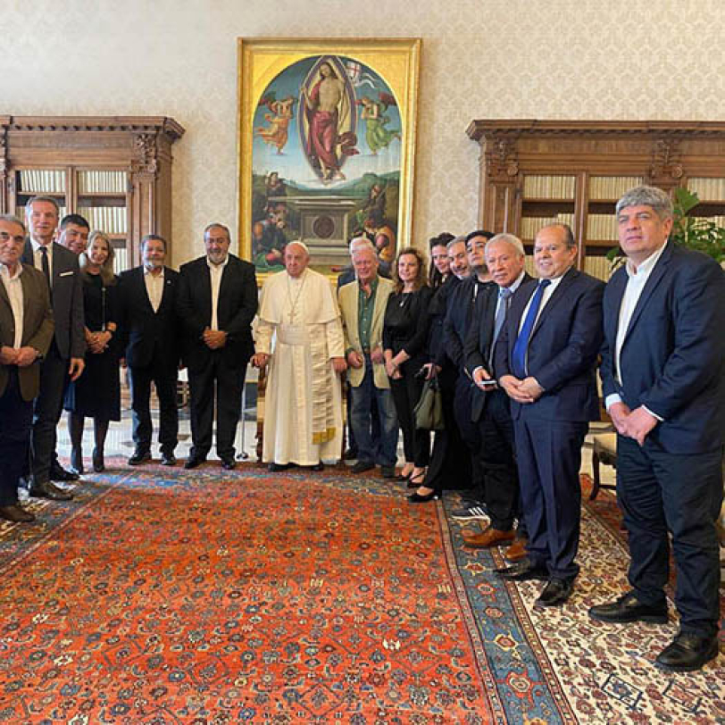 El Papa Francisco y el Consejo Directivo de la CGT