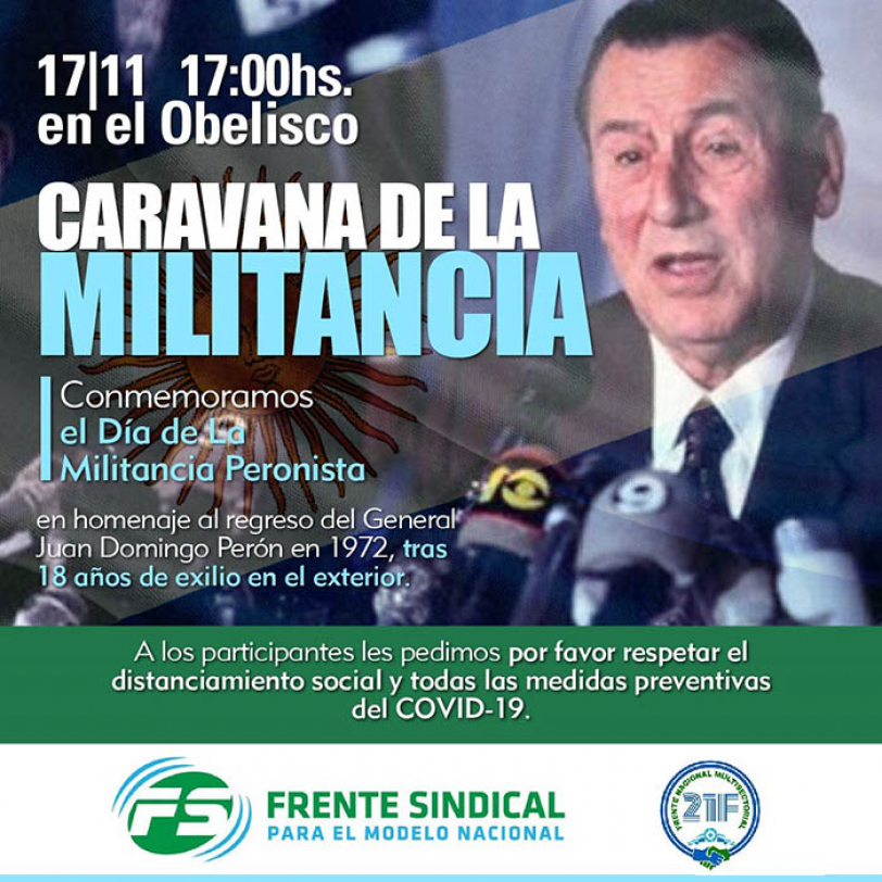 17 de noviembre - Caravana por la Militancia