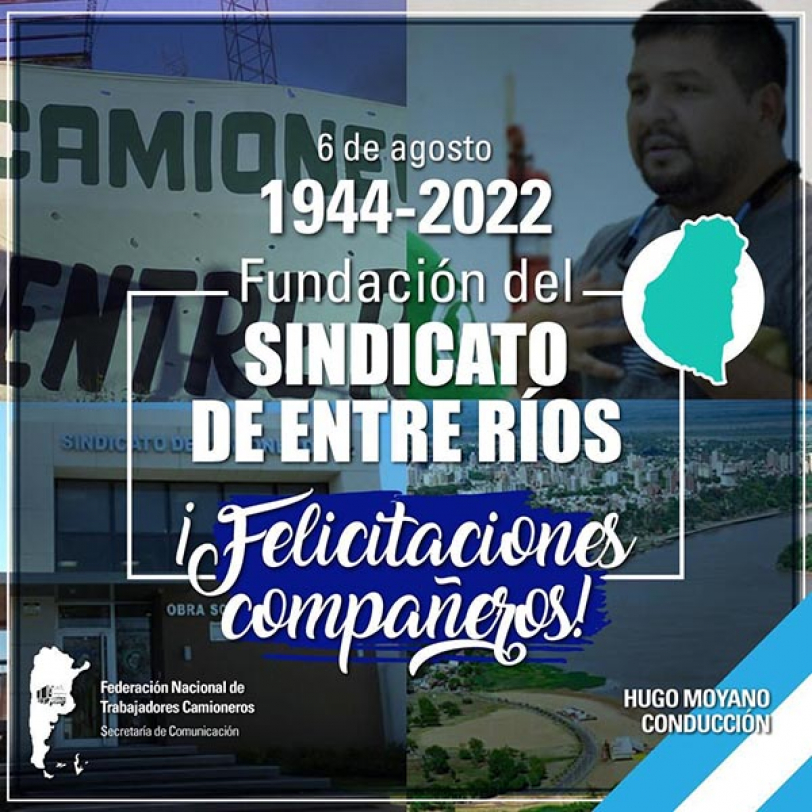 1944- 2022 Fundación del Sindicato de Entre Ríos
