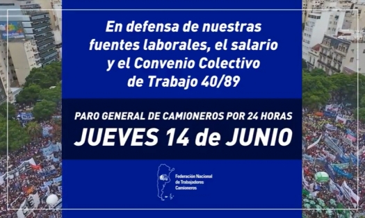 14 de junio: Paro General de Camioneros