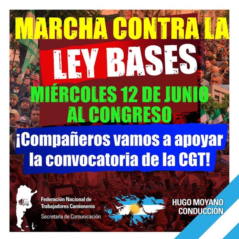 Marcha contra la Ley Bases