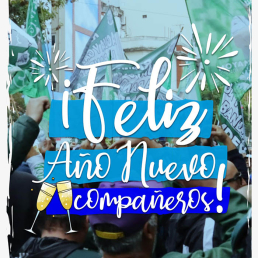 &iexcl;Feliz A&ntilde;o Nuevo compa&ntilde;eros!