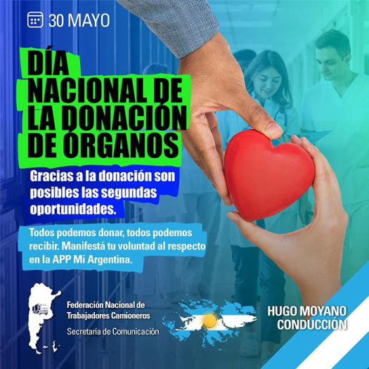 30 de mayo - Día Nacional de la Donación de Órganos