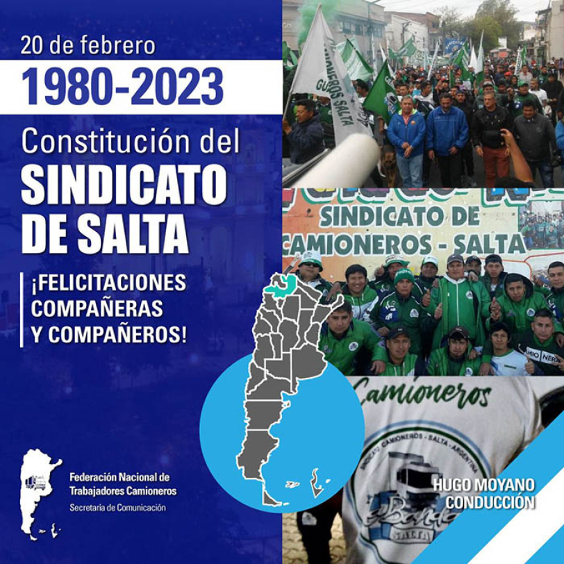 1980- 2023 Fundación del Sindicato de Salta