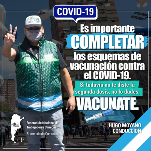 Si todav&iacute;a no te diste la segunda dosis, Vacunate!
