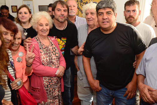 Reunión de la CGT, CTA y el Movimiento 21F con la Abuelas de Plaza de Mayo y movimientos de Derechos Humanos