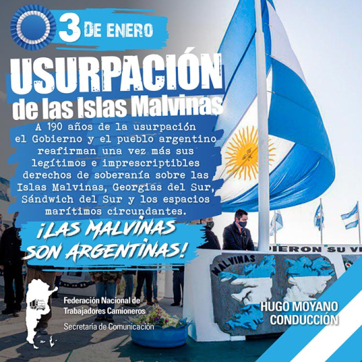 3 de enero - Usurpación de las Islas Malvinas