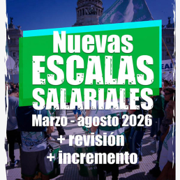 Nueva Escala Salarial / Marzo - Agosto 2026