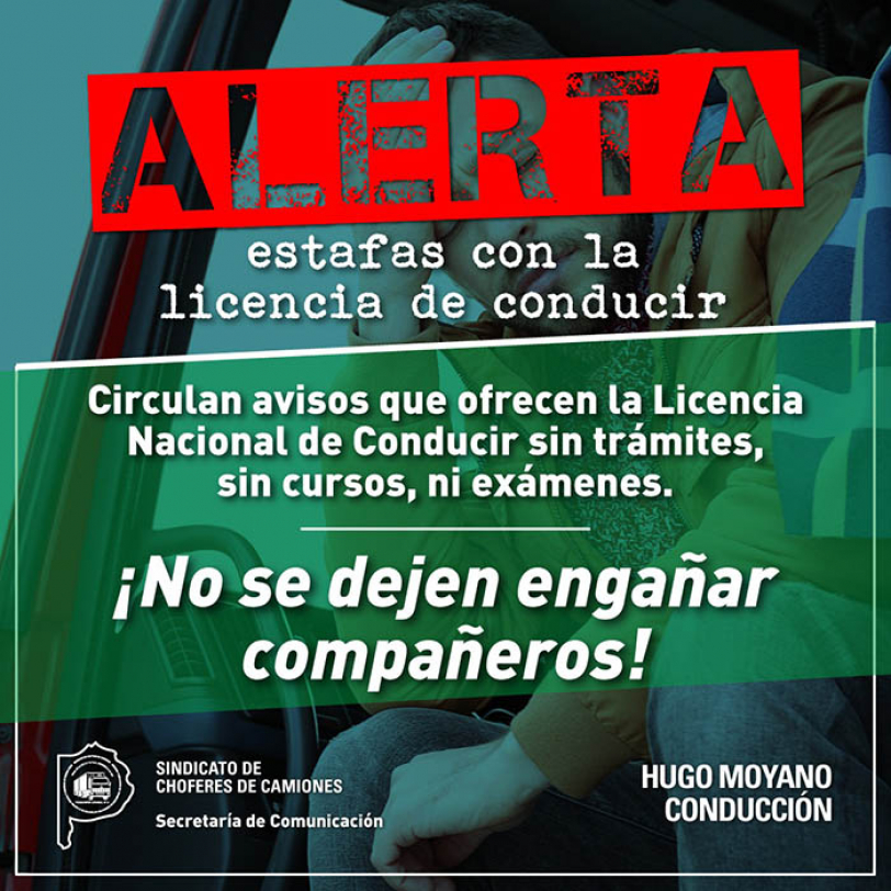 Alertan sobre estafas con la licencia de conducir