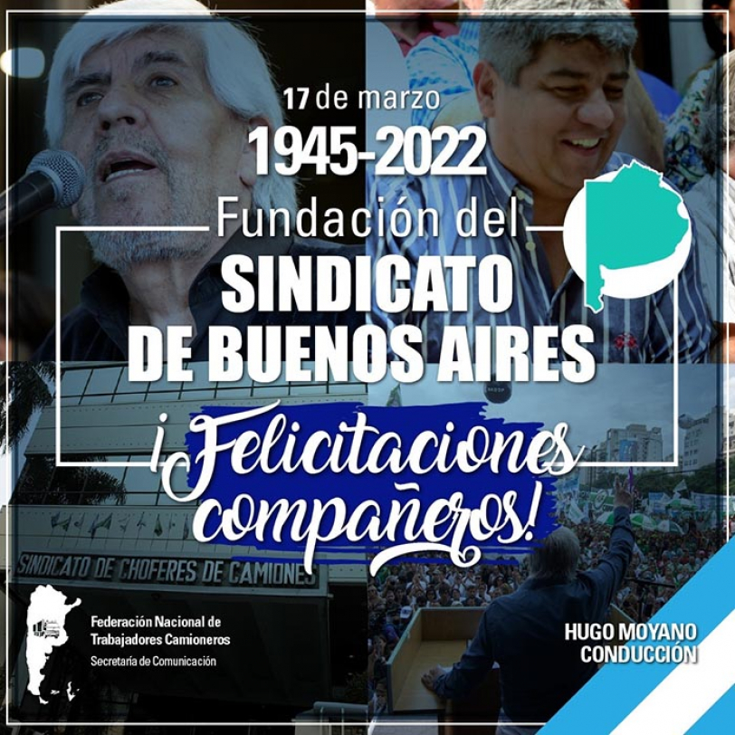1945- 2022 Fundación del Sindicato de Buenos Aires