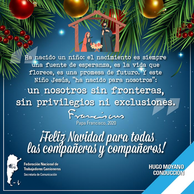 Feliz Navidad para todas las Compañeras y Compañeros