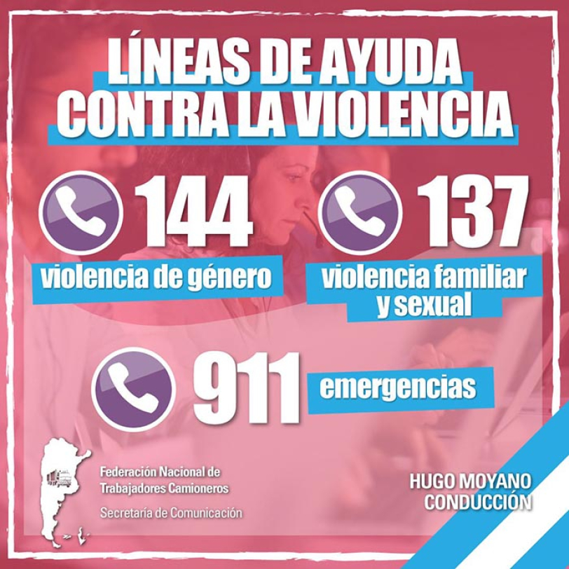 Líneas de ayuda contra la Violencia