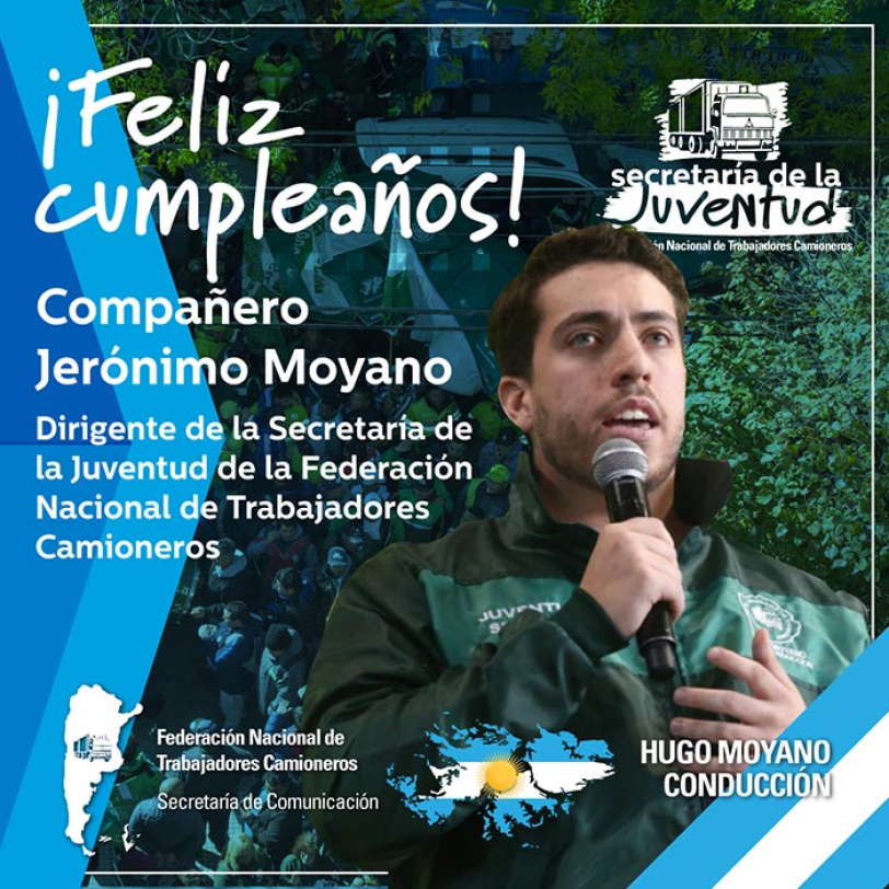 Feliz cumpleaños compañero Jerónimo Moyano