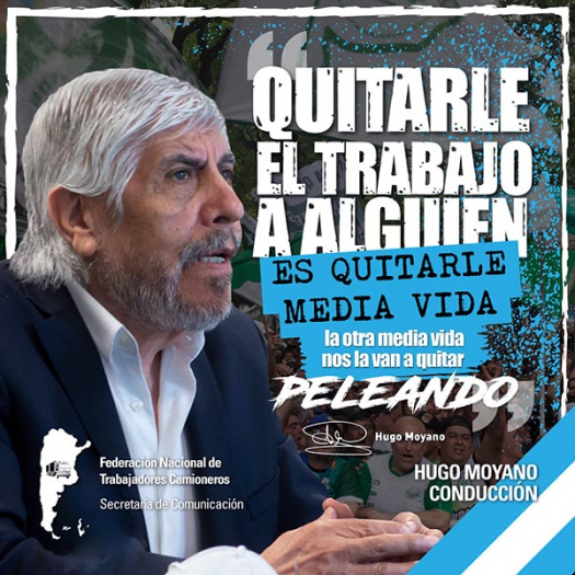 Palabras de Hugo Moyano