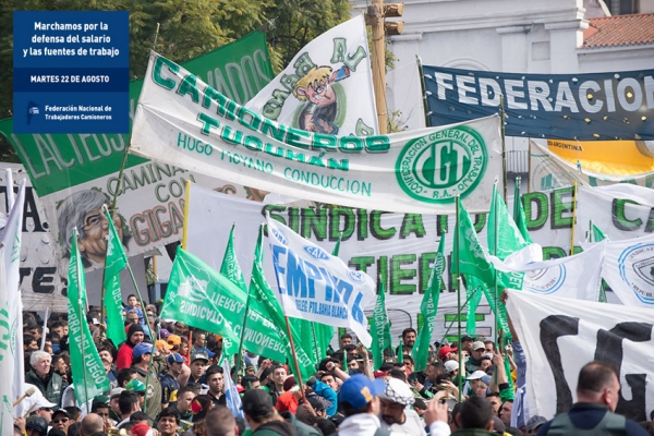 Marcha de la CGT a Plaza de Mayo