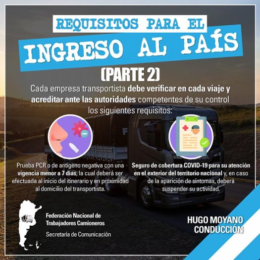 Requisitos para el ingreso al país (parte 2)