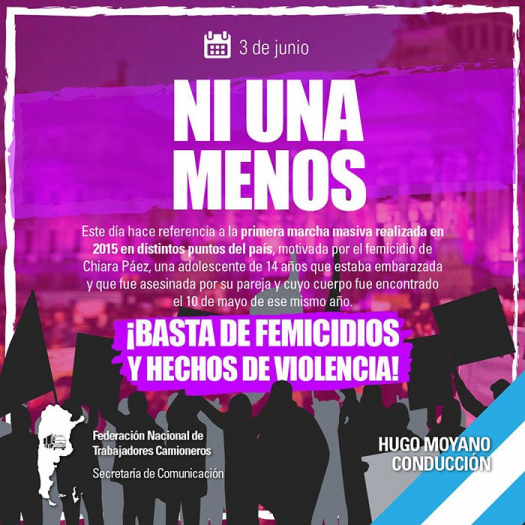 3 de junio - Ni una menos