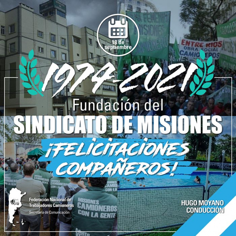 1974- 2021 Fundación del Sindicato de Misiones