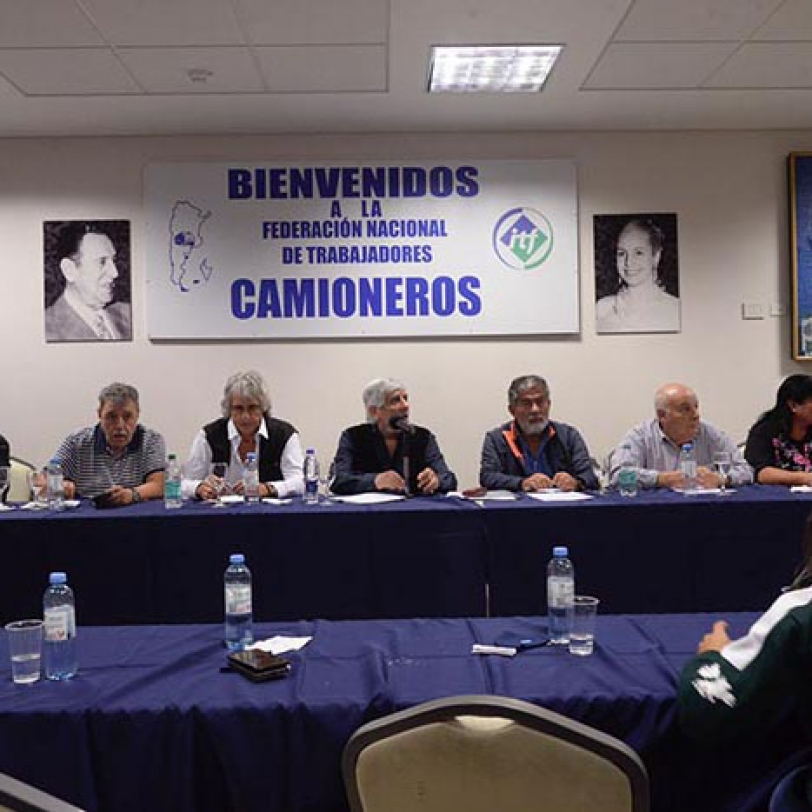 Reunión y conferencia de prensa del Consejo de la Federación de Camioneros