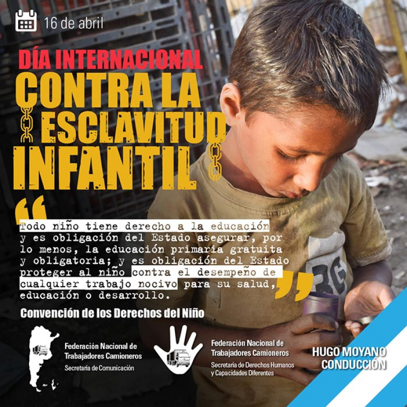 16 de abril - Día contra la Esclavitud Infantil