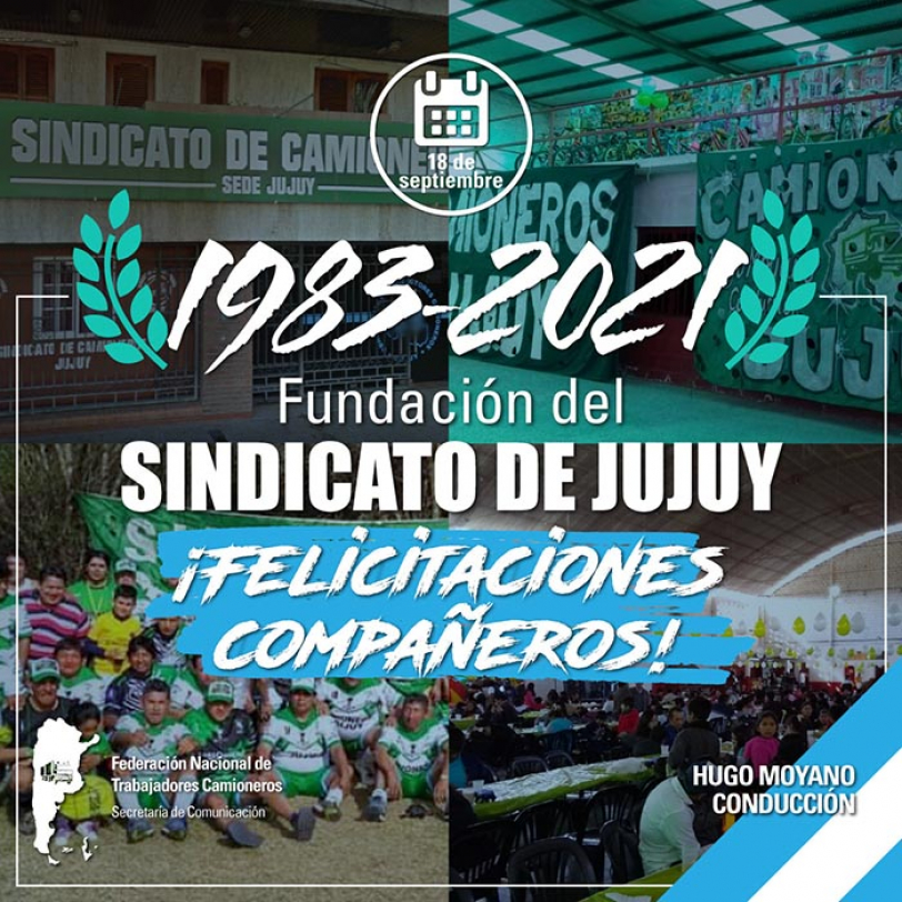 1983- 2021 Fundación del Sindicato de Jujuy