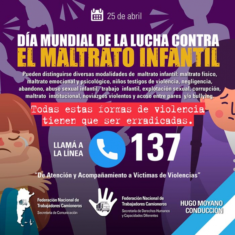 25 de abril - Lucha contra el Maltrato Infantil