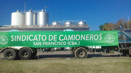 Imágenes del paro general de Camioneros