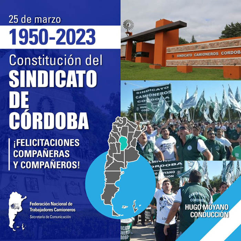 1950 - 2023 Fundación del Sindicato de Córdoba