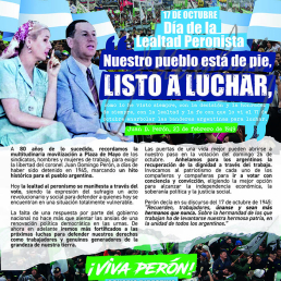 17 de octubre Día de la Lealtad Peronista