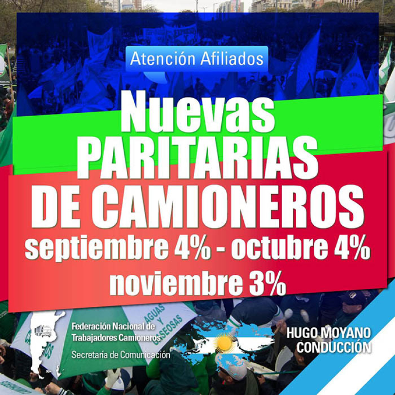Nuevas Paritarias de Camioneros