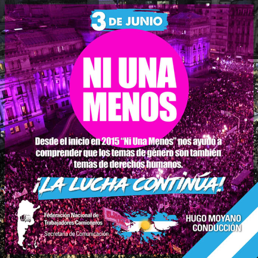 3 de junio - NI UNA MENOS