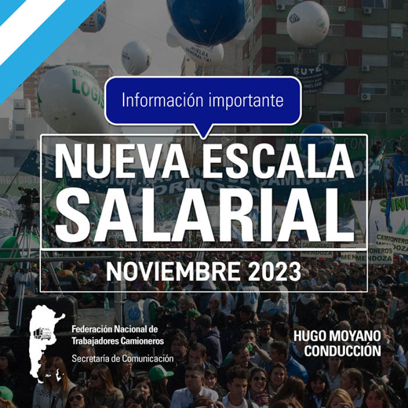 Nueva Escala Salarial Noviembre 2023